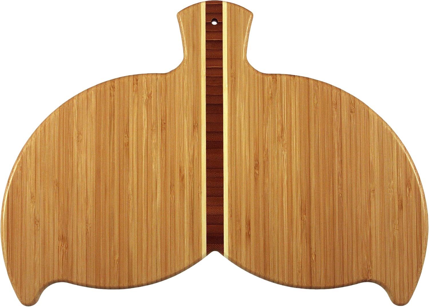 Bamboo Whale Tail Shaped Serving and Cutting Board