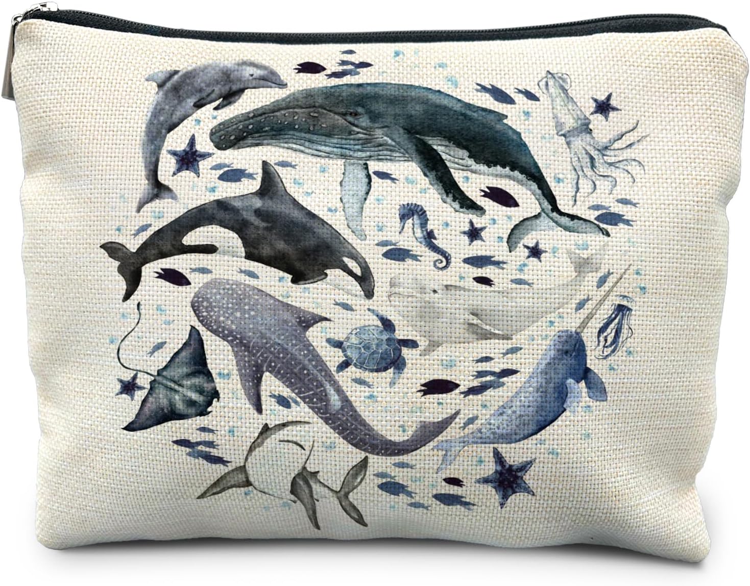 Whale Makeup Bag