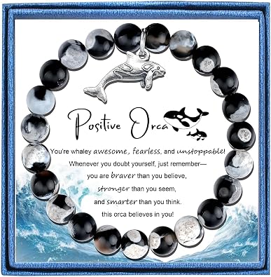 Orca Bracelets for Women Killer Whale Charm Bracelet