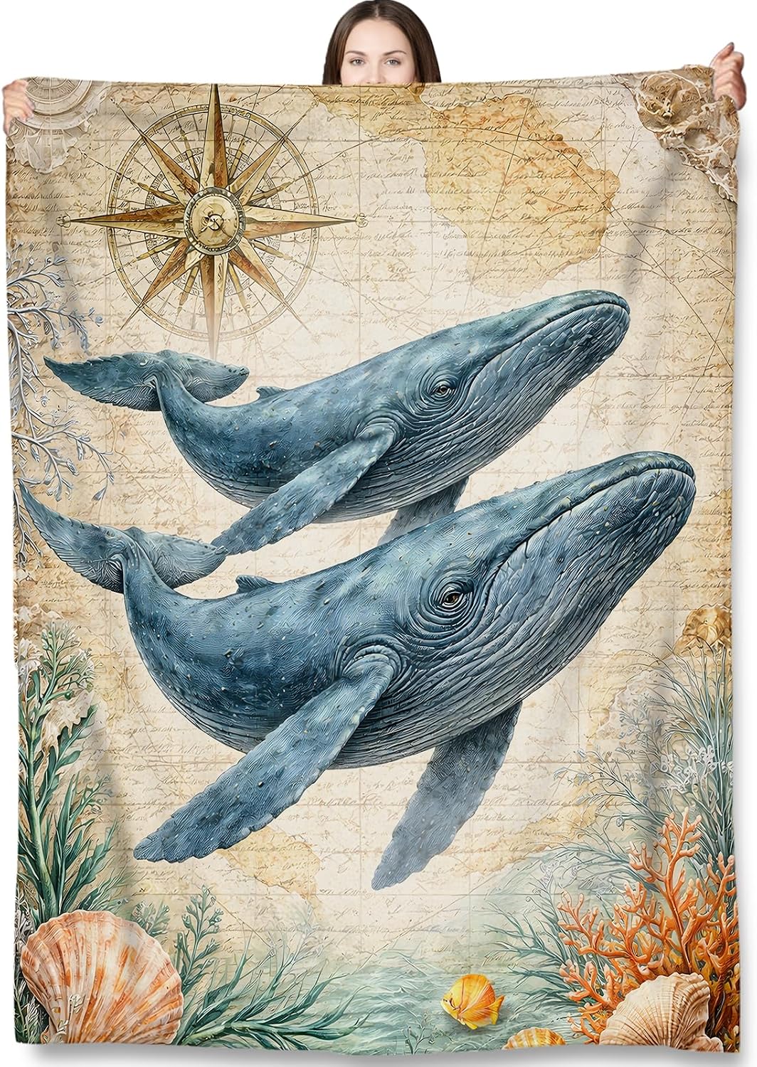 Whale Throw Blanket