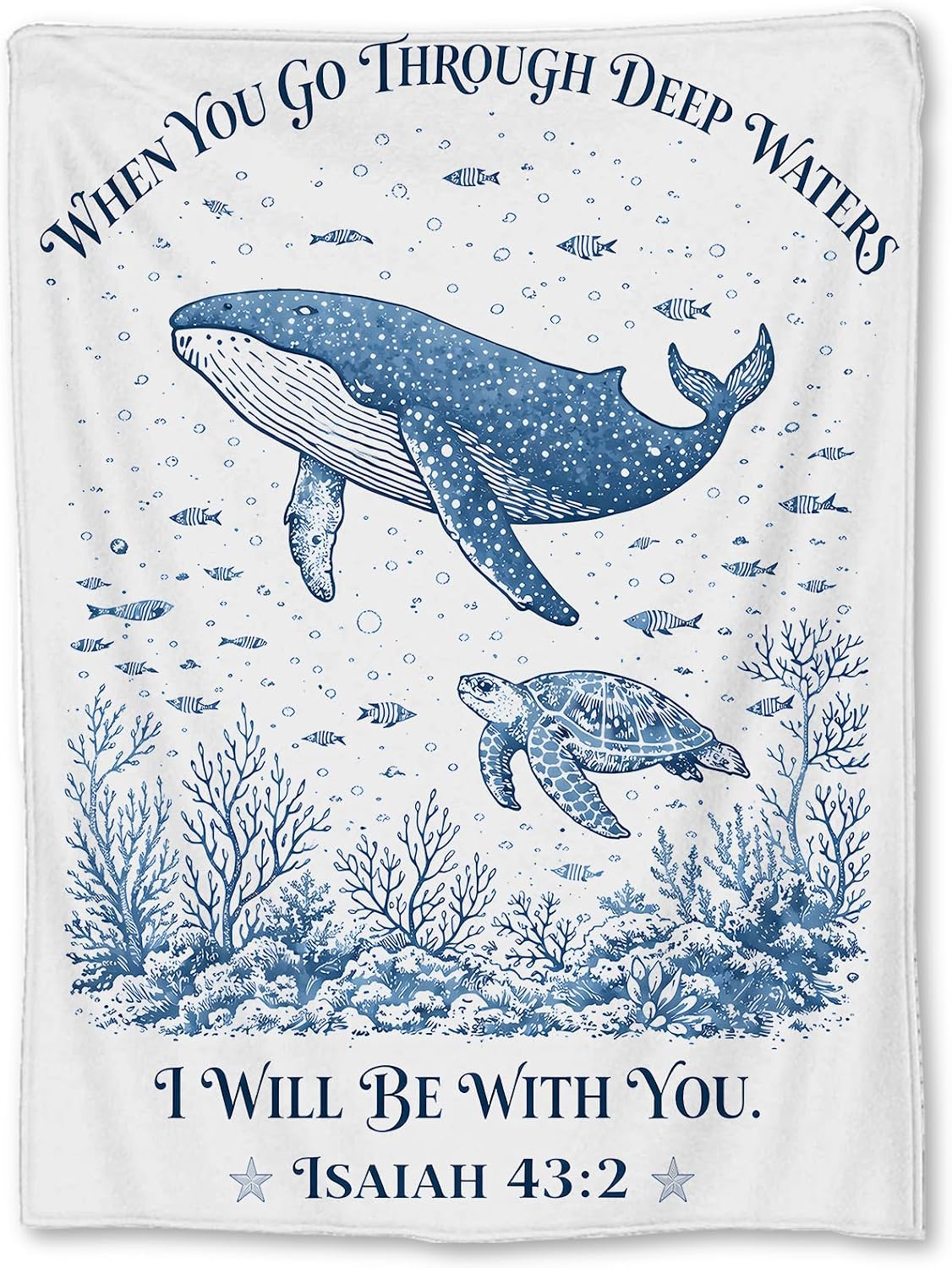 Whale and Sea Turtle Blanket